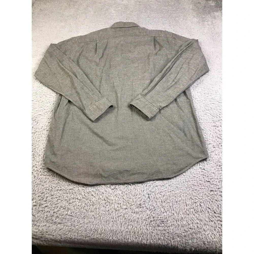 Polo Ralph Lauren Westerton Shirt Mens M Gray Cotton Flannel Button Up LS Vtg